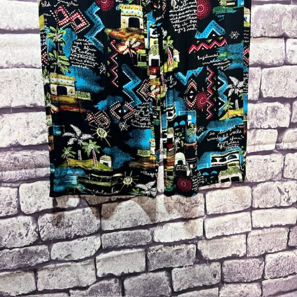 Chico's Travelers Multicolored Crop Pants Size XL - Picture 3 of 8